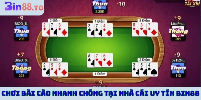 Chơi bài cào nhanh chóng tại nhà cái uy tín Bin88