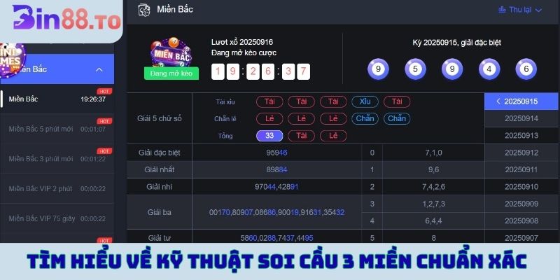 Tìm hiểu về kỹ thuật soi cầu 3 miền chuẩn xác
